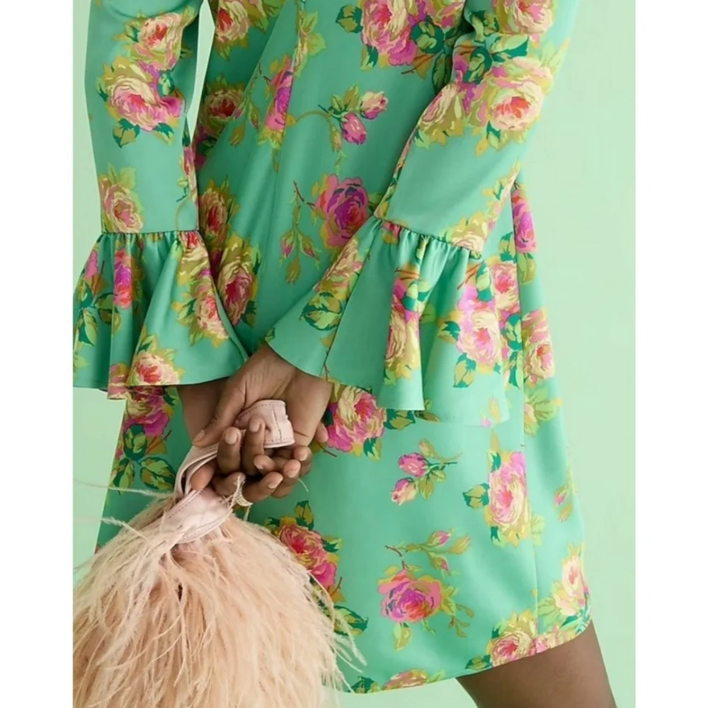 67. J.Crew Winter garden dress in lavish rose